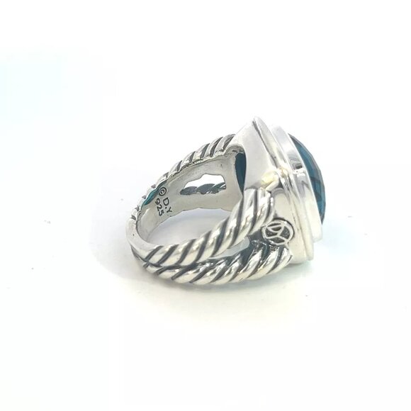 Diamond Pave Crossover Double Pearl Bypass 925 Silver Ring - 6 US - Picture 3 of 6